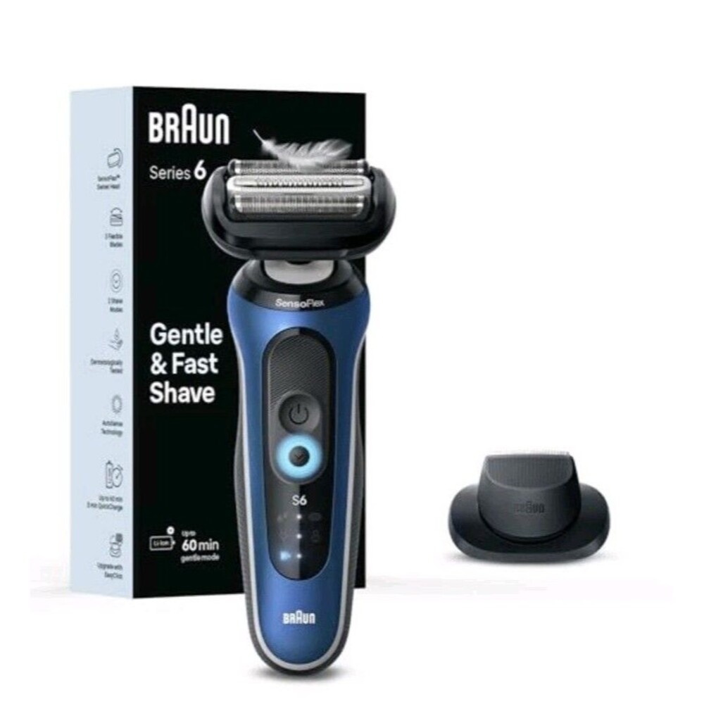 Braun Electric Shaver for Men Series 6 6120s Wet & Dry Shave Turbo & Gentle